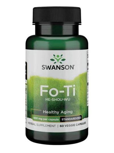 SWANSON FO-TI EXTRACT (STANDARDIZED TO MIN. 2%) 500 MG 60 VEGE CAPS