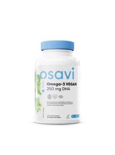 Osavi Omega-3 Vegan - 250mg DHA - 120 vegan softgels
