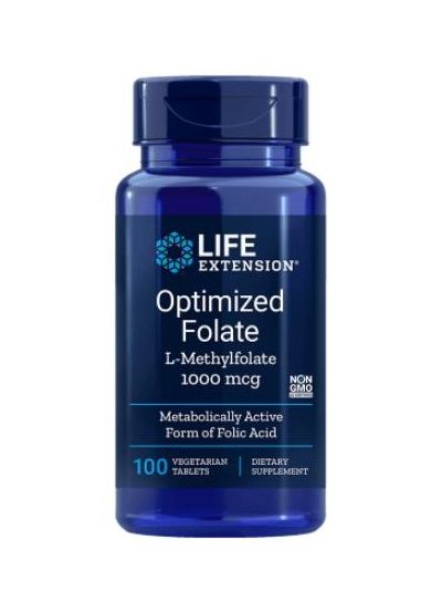 Life Extension OPTIMIZED FOLATE (L-METHYLFOLATE) 1700 mcg 100 Tabletten