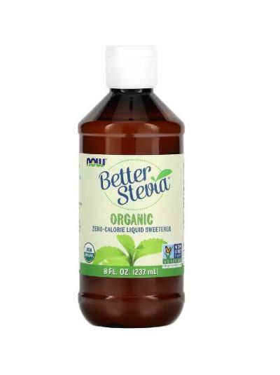 NOW FOODS ORGANIC BETTERSTEVIA LIQUID ZERO CALORIE SWEETENER, 237ML