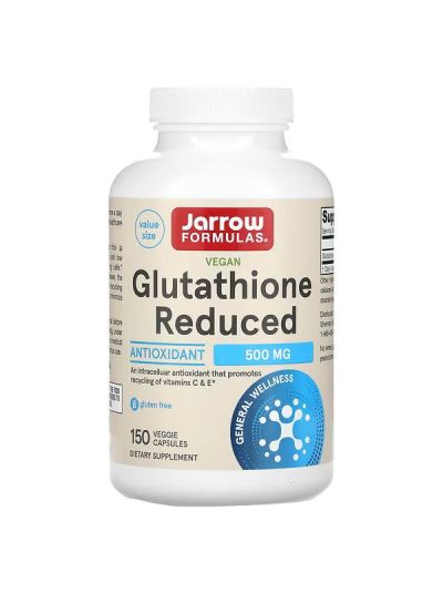 Jarrow Formulas Glutathione Reduced, 500 mg, 150 Veggie Caps