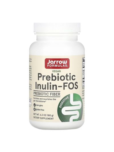 Jarrow Formulas Prebiotic Inulin-FOS Powder, 180 g