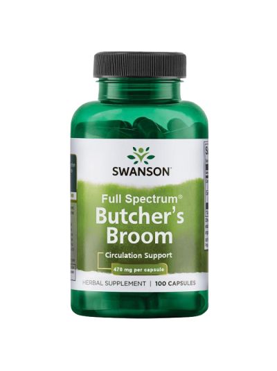 Swanson Butcher's Broom 470 mg 100 Capsules