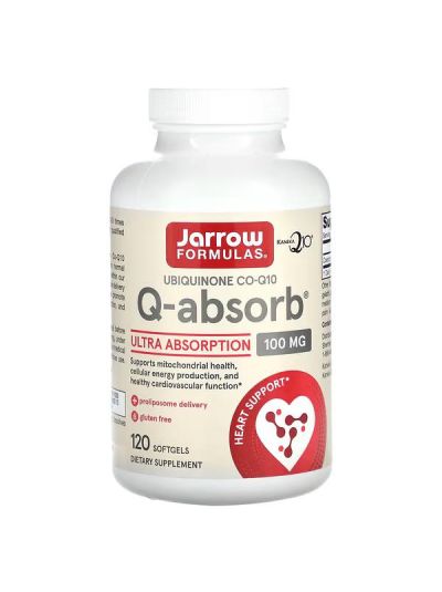 Jarrow Formulas Q-absorb Co-Q10, 100 mg, 120 Softgels