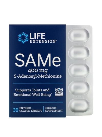 Life Extension SAMe S-Adenosyl-Methionin 400 mg 30 Tabletten