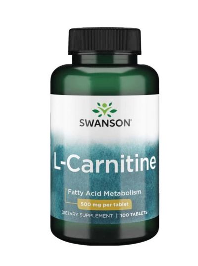 Swanson Premium - L-Carnitine, 500mg, 100 Tablets