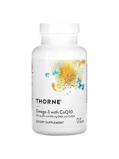 Thorne Research, Omega-3 w/CoQ10, 90 Gelkapseln