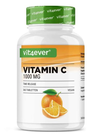 Vit4ever Vitamin C 365 - 1000mg - Time Release - 365 tablets