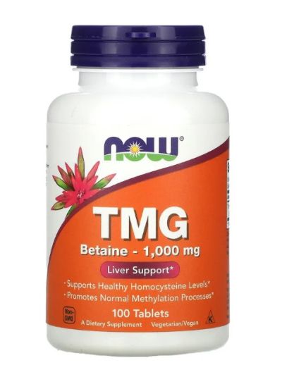 NOW Foods, TMG, 1.000 mg, 100 Tablets