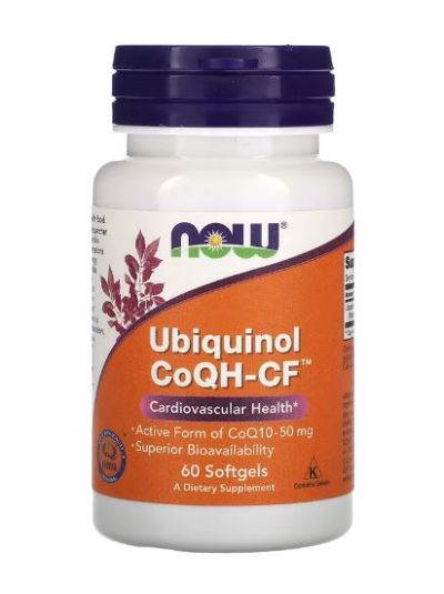 NOW FOODS UBIQUINOL COQH-CF, 60 SOFTGELS