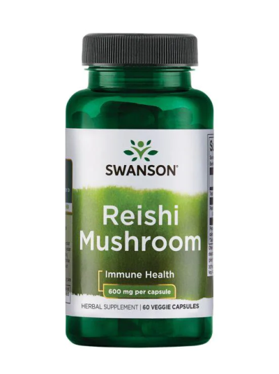SWANSON REISHI MUSHROOM 600MG 60 CAPSULES