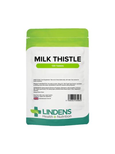 Lindens Milk Thistle Seed Extract 100 mg 120 tablets