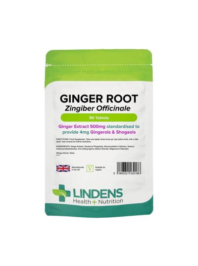 Lindens Ginger Root 500 mg (90 tablets)