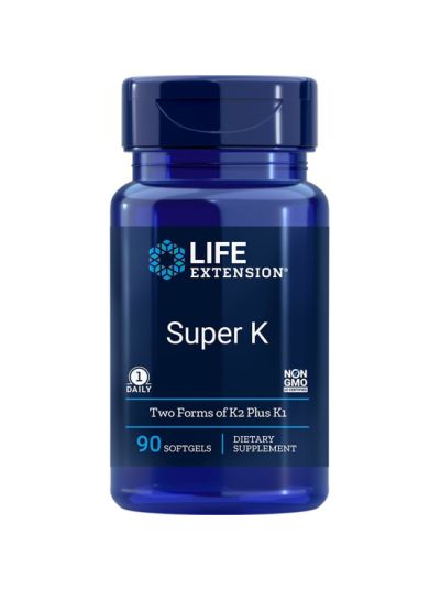 Life Extension Super K - Vitamin K2 Complex 90 soft capsules