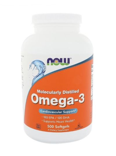 NOW FOODS OMEGA-3 500 SOFTGEL CAPSULES