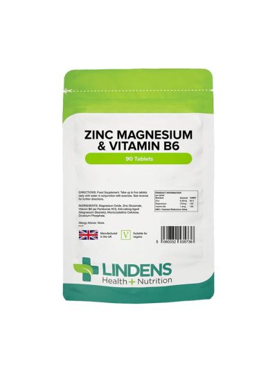 Lindens Zinc, Magnesium and Vitamin B6 -  90 tablets