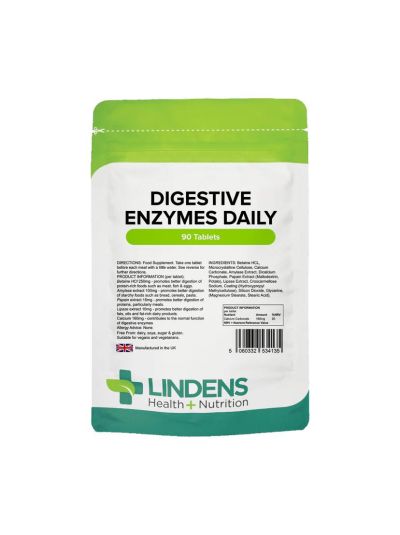 Lindens Daily Digestive Enzymes (90 Tablets) 