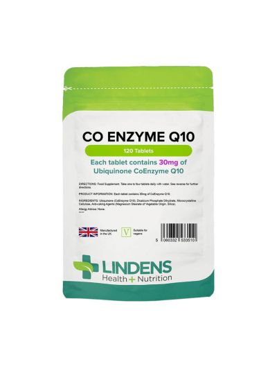 Lindens CoEnzyme Q10 30 mg (120 tablets) 