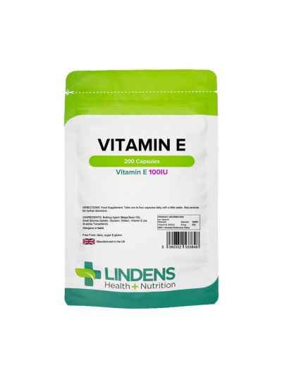 Lindens Vitamin E 100 IU (200 capsules)