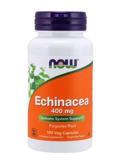 NOW FOODS ECHINACEA 400 MG, 100 VEGETARIAN CAPSULES