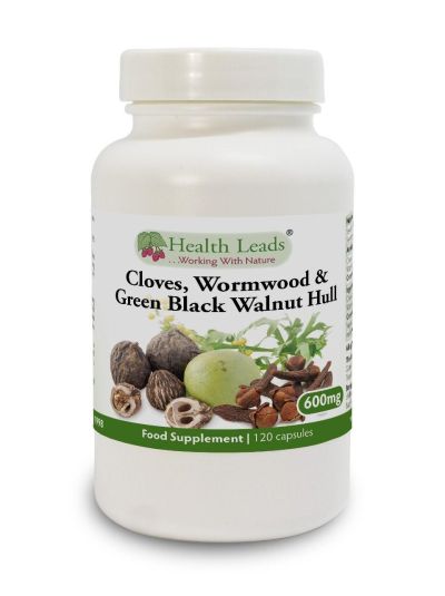 HEALTH LEADS SPICE CLOVES, WORMWOOD & GREEN BLACK WALNUT 600MG X 120 CAPSULES