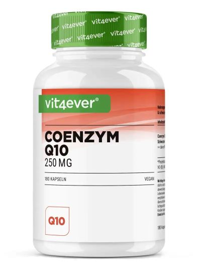 VIT4EVER COENZYME Q10 - 250 MG PER CAPSULE - 180 CAPSULES