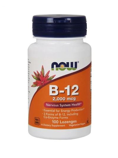 Now Foods B-12, 2.000 mcg 100 Lutschtablette