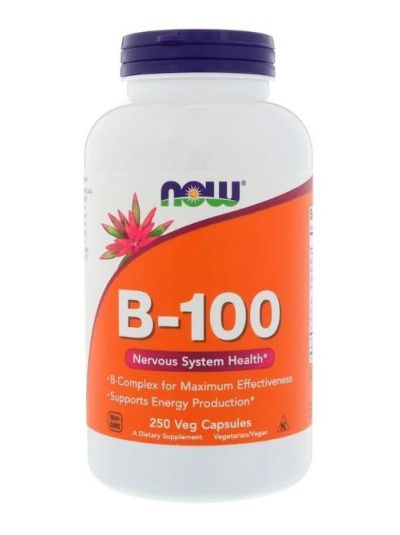 NOW FOODS B-100 COMPLEX 250 VEGETARIAN CAPSULES