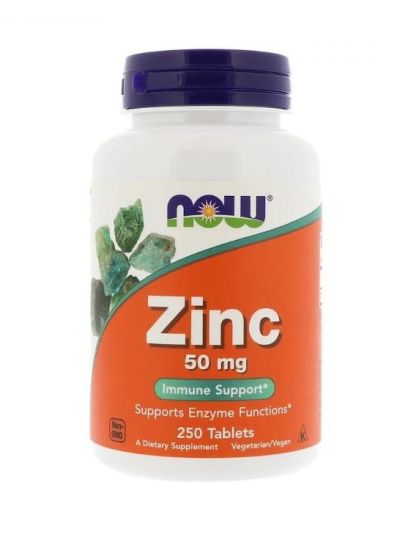 NOW FOODS ZINK 50 MG 250 TABLETTEN