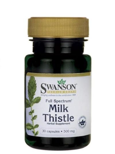SWANSON MILK THISTLE 500 MG 30 CAPSULES