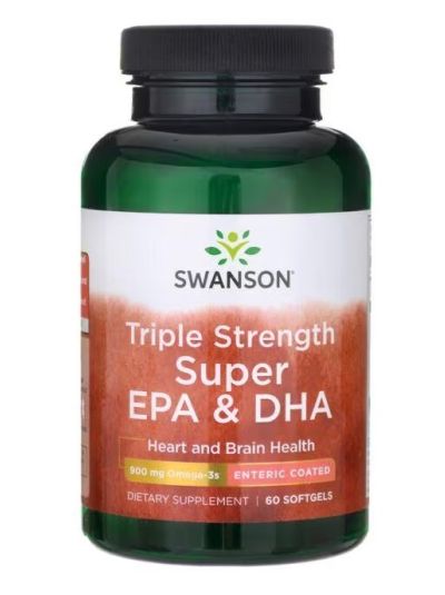 Swanson Super EPA & DHA Triple Strength 60 Capsules