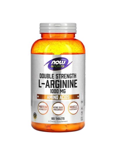 NOW Foods, Double Strength L-Arginine, 1,000 mg, 180 Tablets
