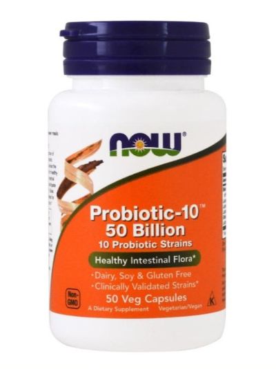 Now Foods Probiotic-10 50 Billion 50 Veggie Capsules