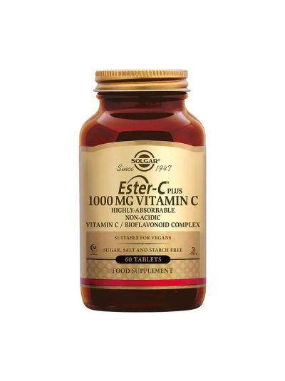 Solgar Ester-C Plus Vitamin C, Vitamin C, 1,000 mg, 60 Tablets