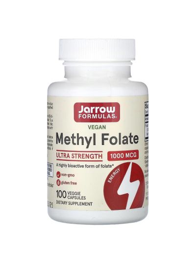 Jarrow Formulas FOLATE (AS QUATREFOLIC (6S)-5) 1000 MCG 100 CAPSULES
