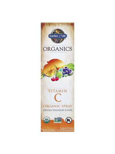 Garden of Life, Organics, Vitamin C Organic Spray, Orange-Tangerine, 2 fl oz (58 ml)