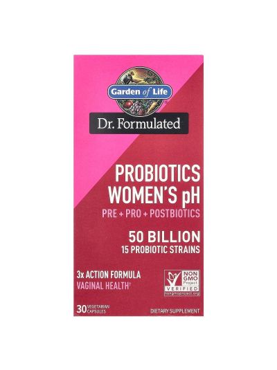 Garden of Life, Probiotics Women's pH, 50 Billion, 30 Vegetarian Capsules