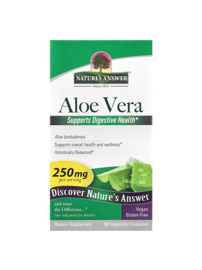 Nature's Answer, Aloe Vera Phytogel, 250 mg, 90 vegetarische Kapseln