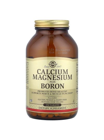 Solgar, Calcium Magnesium Plus Boron, 250 Tabletten