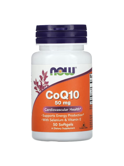 NOW Foods, CoQ10, 50 mg, 50 Softgel