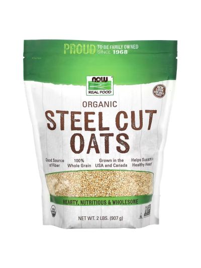 NOW Foods, Real Food, Organic Steel Cut Oats, 907 g