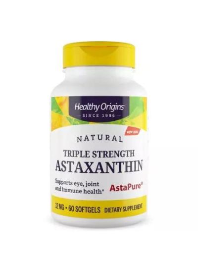 Healthy Origins, Astaxanthin, Depot,12mg, 60 soft capsules