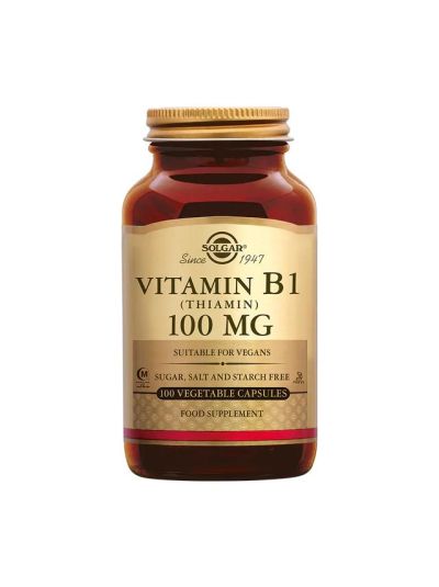 Solgar, Vitamin B1, 100 mg, 100 vegetarische Kapseln