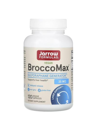 Jarrow Formulas BroccoMax, sustained release, 120 vegetable capsules