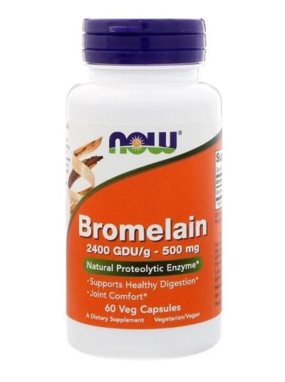 NOW FOODS BROMELAIN 500 MG 60 VEGETARIAN CAPSULES