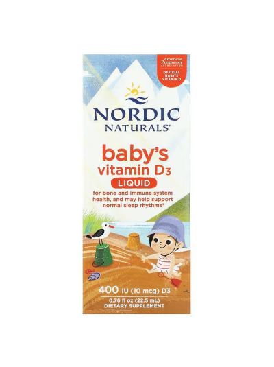 Nordic Naturals, Baby's Vitamin D3, Liquid 400 IU ,22.5 ml