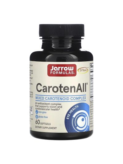 JARROW FORMULAS, CAROTENALL, MIXED CAROTENOID COMPLEX, 60 SOFTGELS