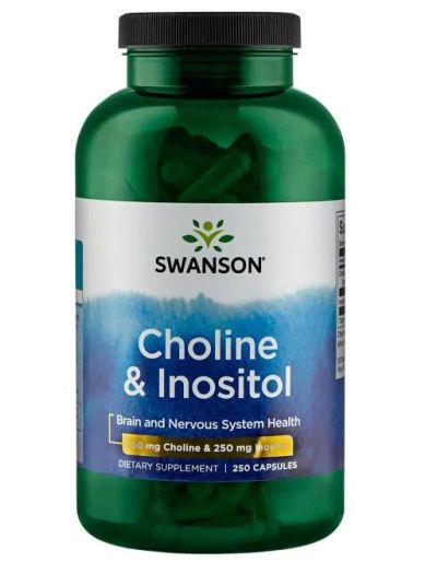 Swanson Premium- Choline & Inositol 500 mg 250 capsules