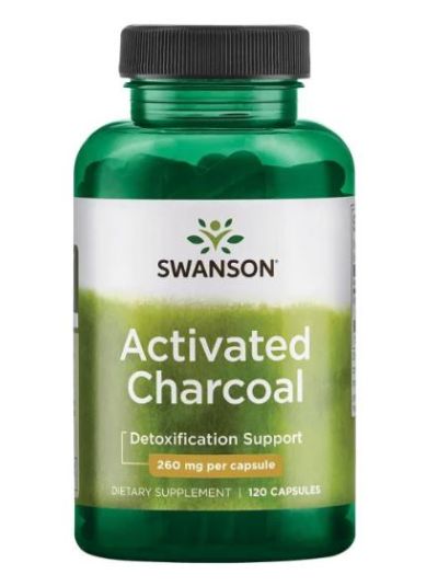 SWANSON PREMIUM - ACTIVATED CHARCOAL 120 CAPSULES