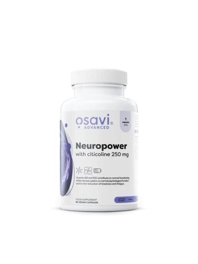 Osavi Neuropower with citicoline 250 mg - 60 vegan capsules